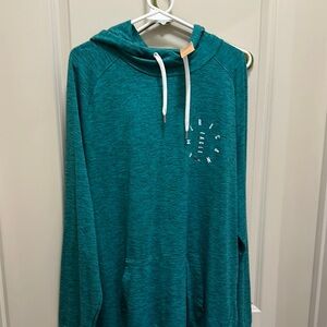 American Eagle Outfitters Green and White Long Sleeve Tee